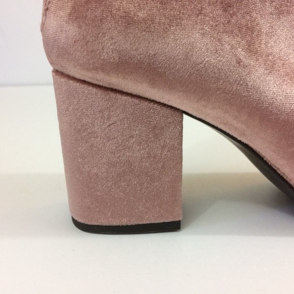 Free People Womens Boots Cecile Blush Pink Velvet Crushed Velvet Size US 9 EU 39 - Picture 8 of 9